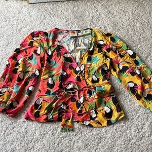 FARM Rio Multicolor Toucan Print Blouse